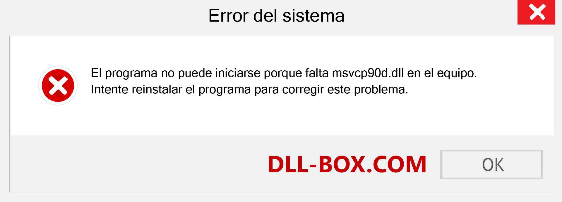 ¿Falta el archivo msvcp90d.dll ?. Descargar para Windows 7, 8, 10 - Corregir msvcp90d dll Missing Error en Windows, fotos, imágenes